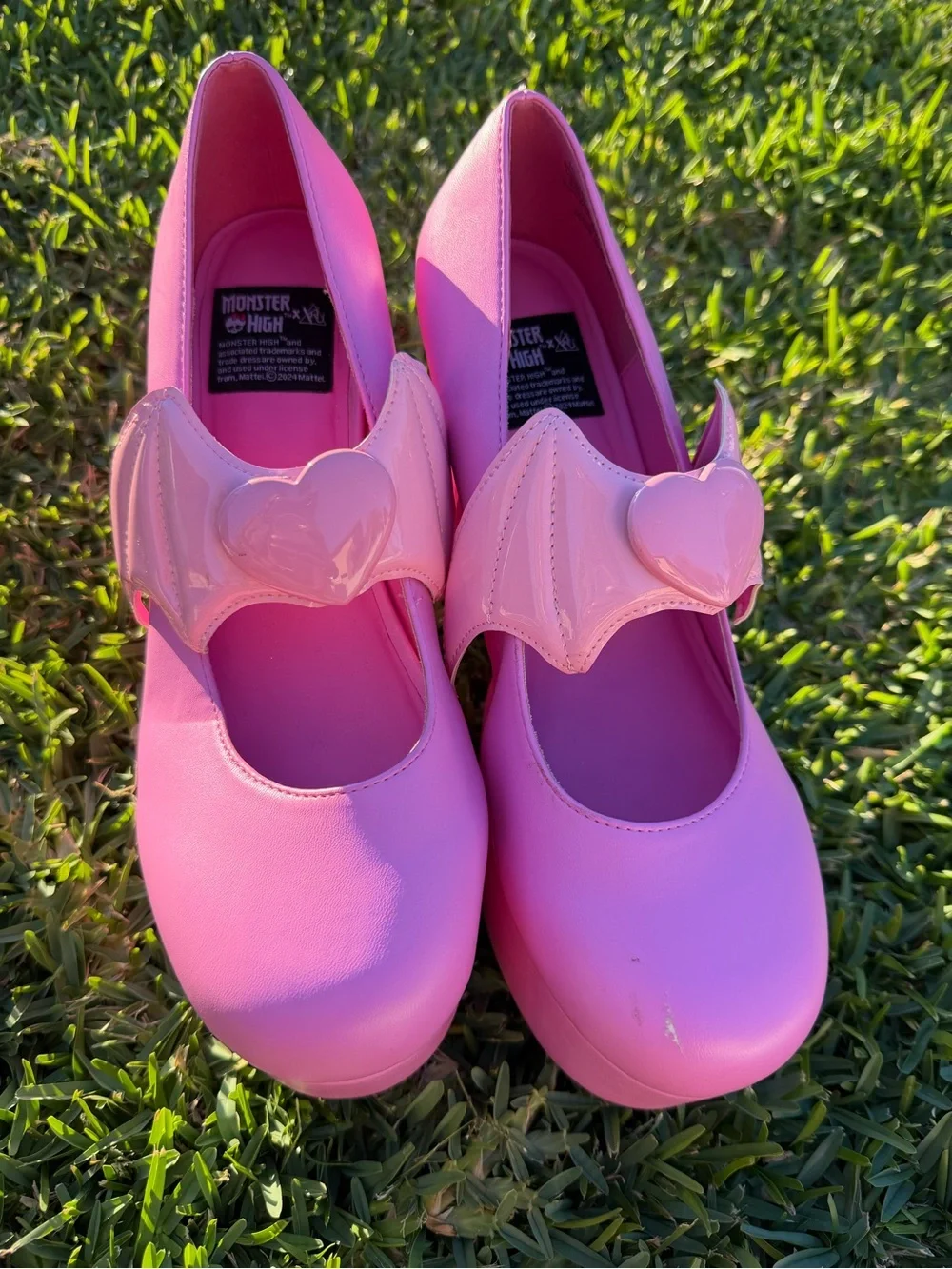 Monster High X YRU Draculaura Pink Deelite Heels Size 11
